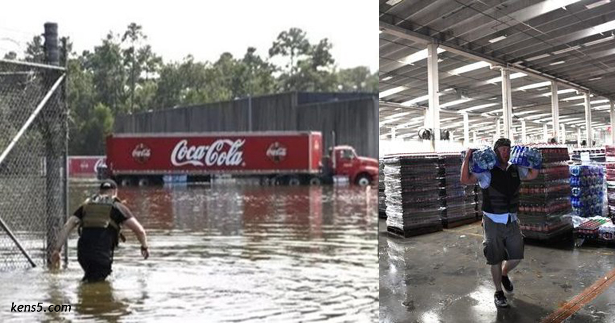 Люди в городе остались без воды. И Coca-Cola разрешила им ″ограбить″ свой склад