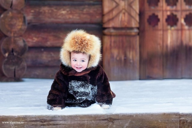  Фотопроект для малышей 1,5-2 лет в деревенском стиле