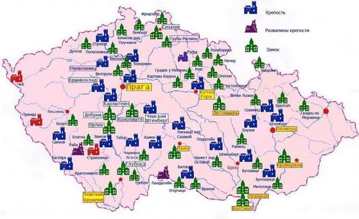 Замки Чехии: фото с названиями