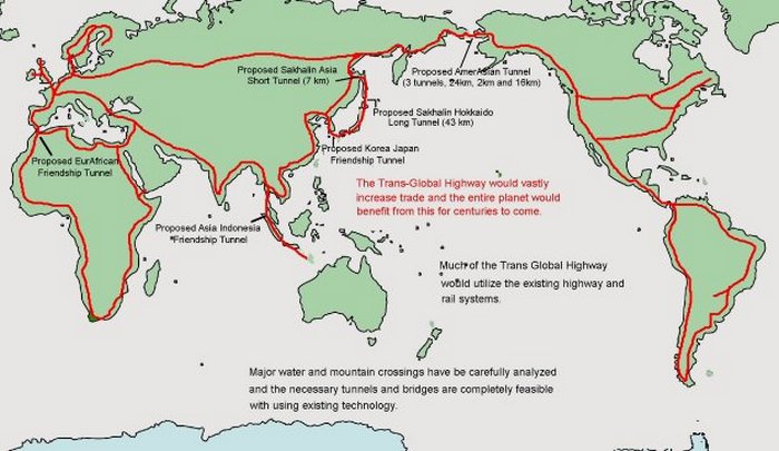 10 проектов межконтинентальных мостов и тоннелей, осуществление которых вполне реально