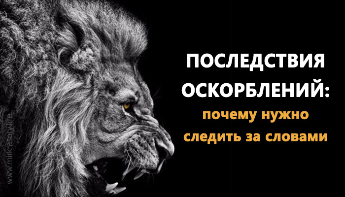 Последствия оскорблений: почему нужно быть аккуратным со словами