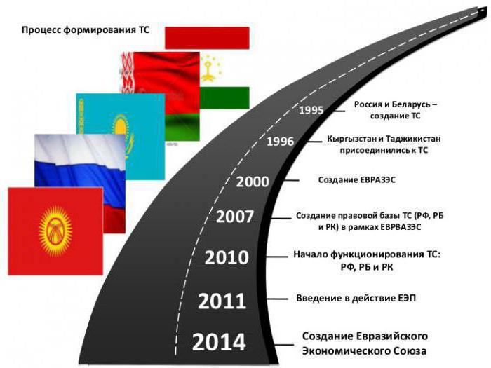 Международные организации: члены. Страны Таможенного союза: список