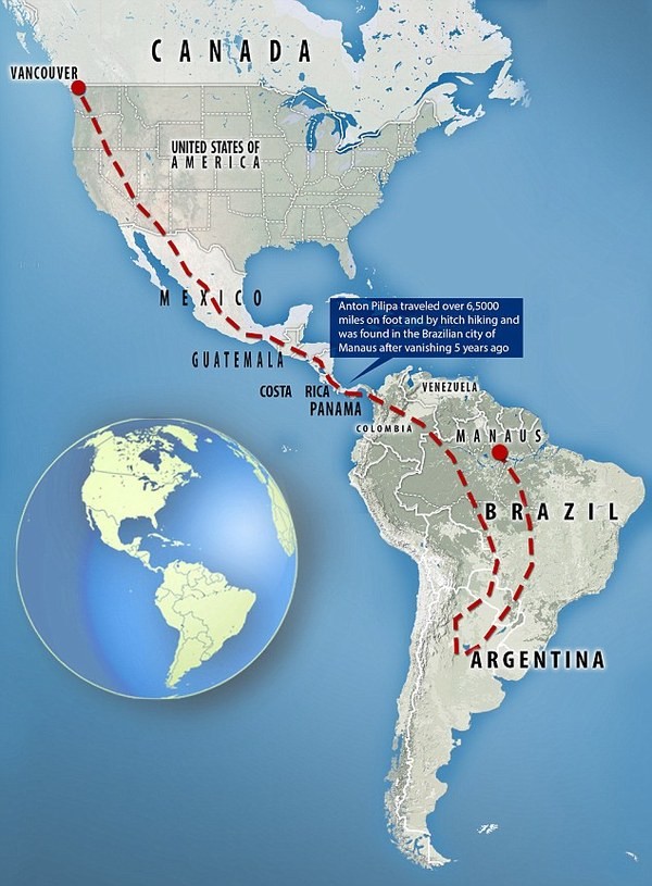 Исчезнувший в 2012-м канадец найден в джунглях