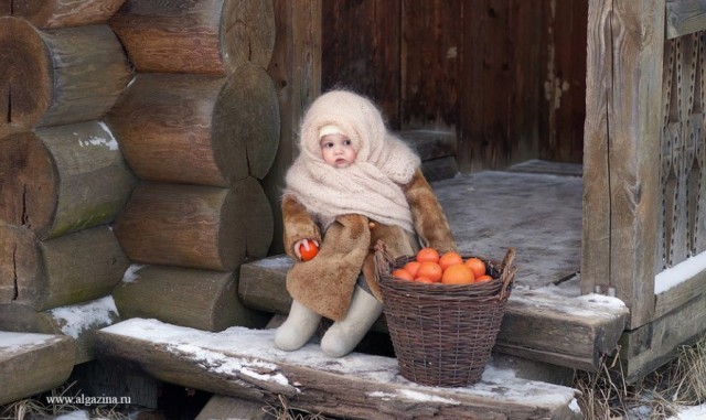  Фотопроект для малышей 1,5-2 лет в деревенском стиле