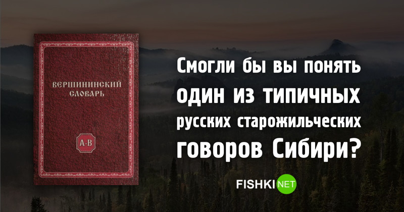 Тест: Смогли бы вы понять жителя села Вершинино?