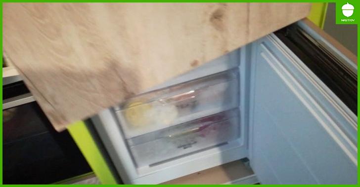 Как встроить обычный холодильник в шкаф