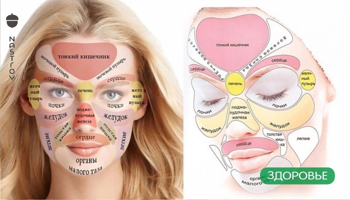 Эта китайская «карта лица» расскажет, что беспокоит ваш организм!