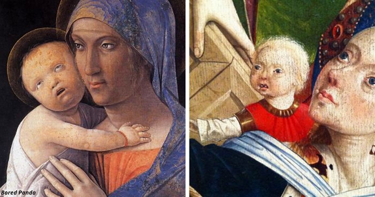 Кто-то собрал всех ″стремных″ младенцев на картинах эпохи Возрождения. И это капец! 