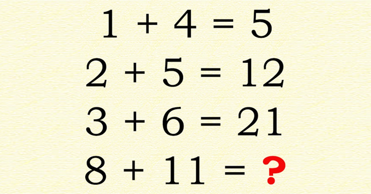 Только люди с экстремально высоким IQ могут решить эту загадку по математике!