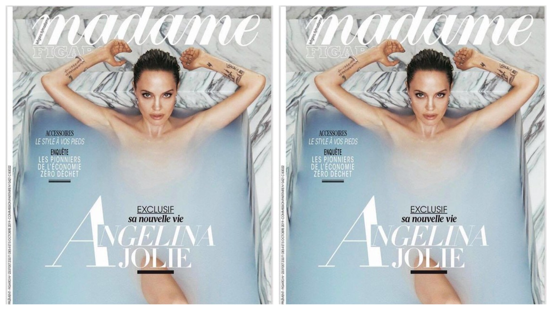 Анджелина Джоли снялась обнаженной в ванной — фото