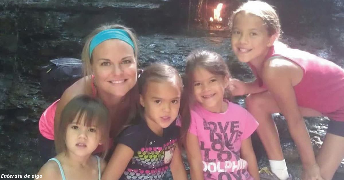 Женщина усыновила 4 дочерей своей подруги, которая умерла от рака