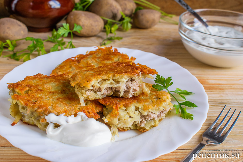 Драники с мясом – лучшие рецепты вкусного белорусского блюда