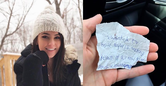 Девушка накормила бездомного мужчину обедом, а он протянул ей записку, которую она не забудет никогда