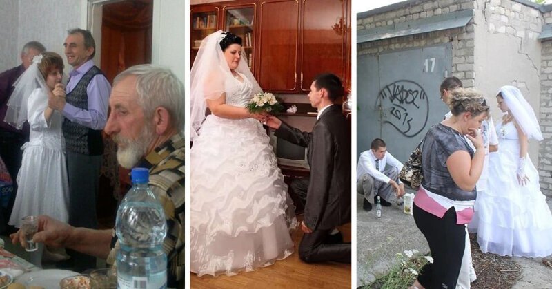 Топ 9 свадебных фото, которые поражают безвкусицей