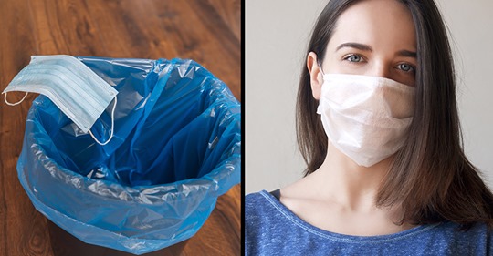 Почему маски одноразового использования нельзя выкидывать в мусорник