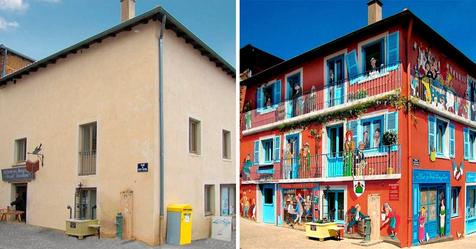 Француз находит скучные дома и превращает их в настоящие достопримечательности (20 фото) 