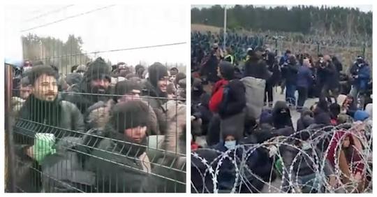 Польские пограничники открыли огонь по мигрантам