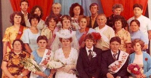Роскошные свадебные наряды из СССР 80-х годов