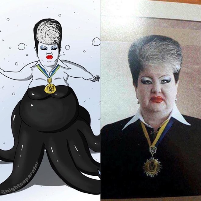 Украинская судья Алла Бандура получила прозвище Джокер из-за своей эффектной внешности