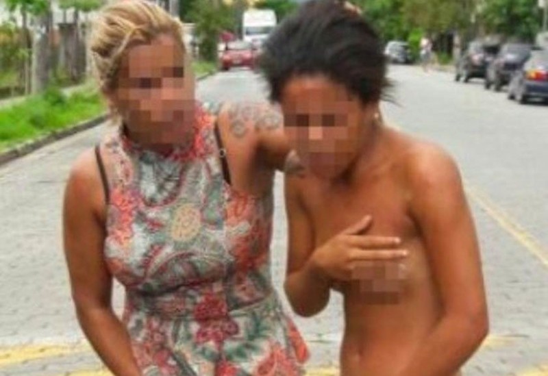  Разъяренная жена провела голышом любовницу мужа по улицам сан-паулу