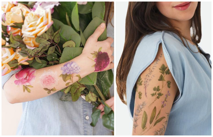 Временные татуировки с удивительным ароматом: самый нежный тренд весенне-летнего сезона