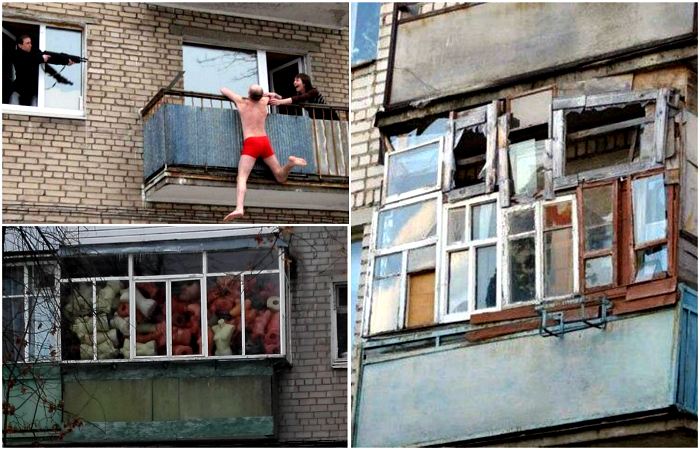 17 забавных снимков об удивительных и неповторимых балконах наших сограждан